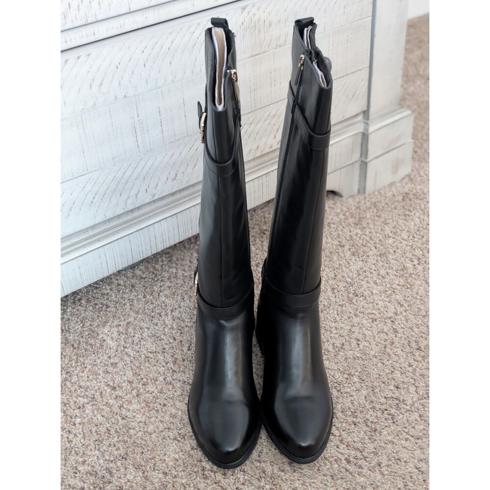 Rockport Harper Black Leather Tall Riding Boots | Size 7.5M | truTECH Comfort - Picture 3 of 7